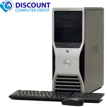 Cheap, used and refurbished Dell Precision 390 Windows 10 Pro Dual Core 3.0GHz Workstation Computer 4gb 750gb HDMI out video card and WIFI