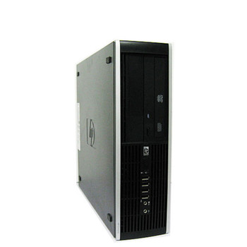 Right Side View HP 8000 Elite Desktop Computer 8GB 500GB Dual 19 LCD Monitors Windows 10 Pro and WIFI