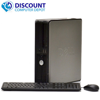 Right Side View Dell Optiplex 760 Core 2 Duo Desktop 8GB 500GB Windows 10 Pro 64