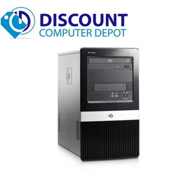 Right Side View Fast HP Windows 10 Tower Computer PC 4GB 160GB DVD WiFi 17" LCD Key-Mice