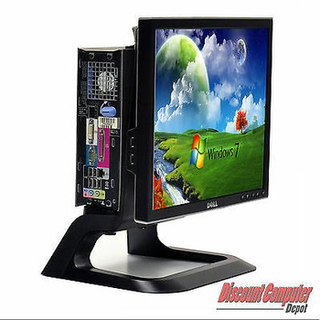 Cheap, used and refurbished Dell Optiplex OP 755 Desktop 3.0 GHz Core 2 Duo PC 4GB 160GB Windows 10 Pro 17" LCD