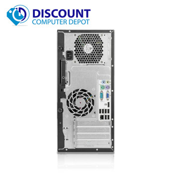 Right Side View HP 6005 Desktop Computer Tower PC AMD Athlon II X2 3.0GHz 8GB 500GB Win 10 Pro and WIFI