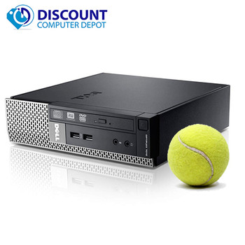 Front View Dell Optiplex USFF 990 Small Computer PC 4GB 320GB Intel Core i5 Win-10 Pro WiFi