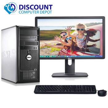 Cheap, used and refurbished Dell Optiplex 780 Windows 10 Tower Computer PC Intel 2.93GHz 4GB 250GB w/22" LCD