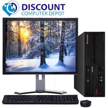 Cheap, used and refurbished Lenovo Desktop Computer PC Core 2 Duo 2.13GHz 4GB 160GB Windows 10 w/17" LCD