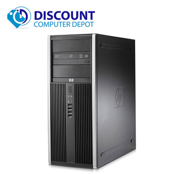 Right Side View HP 8200 Elite Desktop Computer PC Tower Quad Core I7  8GB 320GB Windows 10 Pro