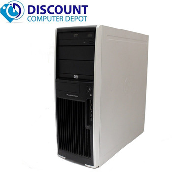 Right Side View HP xw4600 Workstation Tower Computer Core 2 Quad 3.0 8GB 500GB Win10 Pro Dual Video Card