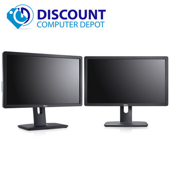 Front View Dell Dual Screen Professional Widescreen LCD Monitors 22" (Grade A)