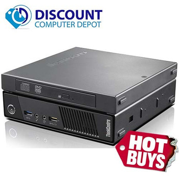 Cheap, used and refurbished Lenovo ThinkCentre M92 USFF Tiny Desktop PC Windows 10 Core i5 4GB 500GB DVD-RW