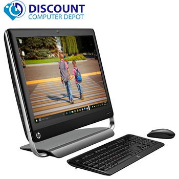 Cheap, used and refurbished HP Pro 20" All In One (AIO) Computer PC i3-2100 3.1GHz 4GB 500GB Windows 10 and WIFI