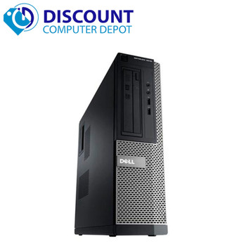 Right Side View Dell Optiplex 3010 Desktop Quad Core I5-3470 3.2GHz 4GB 500GB DVD-RW Windows 10 w/22" LCD Monitor and WIFI