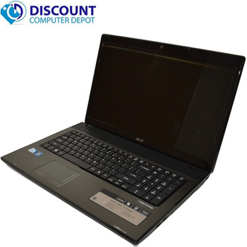 Cheap, used and refurbished Acer Aspire 7741 Laptop Notebook Computer 4GB 320GB Intel Dual Core Win-10 Pro and WIFI