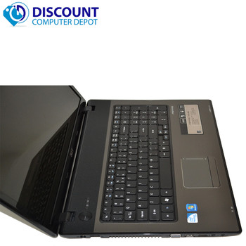 Right Side View Acer Aspire 7741 Laptop Notebook Computer 4GB 320GB Intel Dual Core Win-10 Pro and WIFI