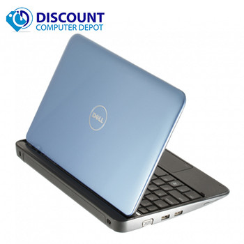 Cheap, used and refurbished Dell Inspiron Mini 10" Netbook Windows 10 2GB Ram 160GB Hard Drive WiFi Power Adapter (Blue)