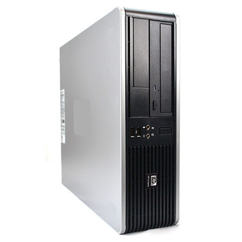 Right Side View Fast HP Desktop Computer Windows 10 Core 2 Duo 4GB 250GB DVD-RW 17"LCD and WIFI