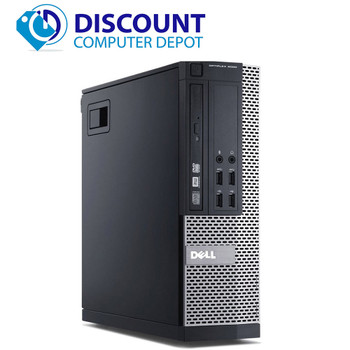 Right Side View Dell Optiplex Windows 10 Pro Desktop Computer PC Core i5 4th Gen 3.2GHz 4GB 500GB and WIFI