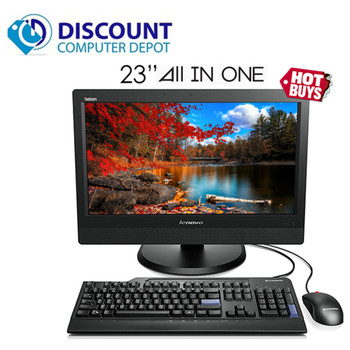 Cheap, used and refurbished Lenovo ThinkCentre M90z 23" All In One PC i5 3.2Ghz 8GB Ram 500GB Windows 10 Pro and WIFI