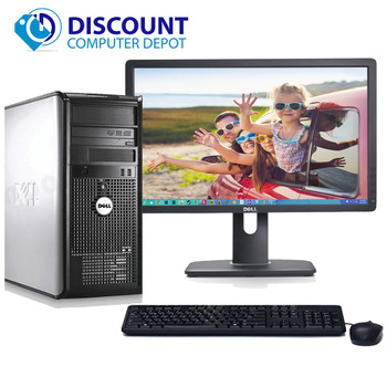 Cheap, used and refurbished Dell Optiplex 780 Windows 10 Tower Computer PC Intel 2.93GHz 8GB 1TB w/22" LCD and WIFI