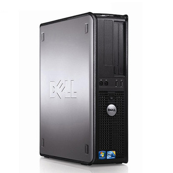 Front View Fast Dell Optiplex Windows 10 Desktop Computer PC Core 2 Duo 2.13GHz 4GB 80GB and WIFI