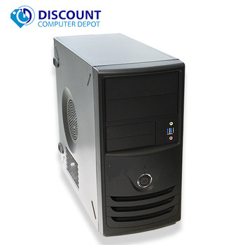 Cheap, used and refurbished Fast Daktech Quad Core i7 Windows 10 Pro Desktop Computer Tower 3.4GHz 8GB 500GB 19" LCD and WIFI