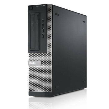 Right Side View Fast Dell Optiplex Desktop Computer PC Intel i3 3.1GHz DVD Wifi 17" LCD Windows 10