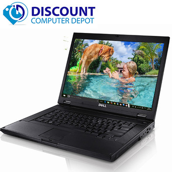 Right Side View Lot of 5 Dell E5500 15.4" Windows 10 Laptop Notebook PC Core 2 Duo 4GB 250GB Wifi