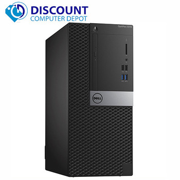 Cheap, used and refurbished Dell Optiplex 5040 Desktop Computer Tower Quad i7 (7th Gen) 3.2GHz 16GB 512GB SSD Windows 10 Pro and WIFI