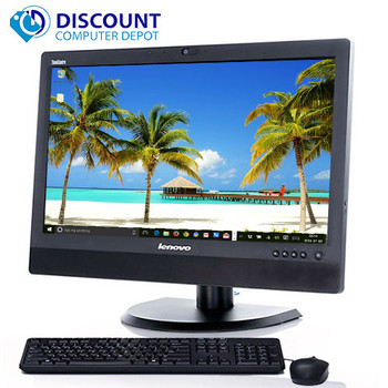 Cheap, used and refurbished Lenovo M73z 20" Windows 10 Pro Desktop Computer All-In-One Quad i5 8GB 500GB and WIFI