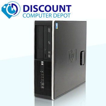 Right Side View HP 6000 Pro Desktop Computer PC C2D 2.66GHz 4GB 250GB Windows 10 w/22" LCD and WIFI