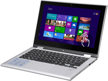 Front View Dell Inspiron 11 3000 Series 11.6" Laptop/Tablet Intel Pentium 2.16GHz 4GB 500GB Windows 10 2-in-1 Flip Design