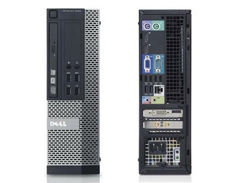 Right Side View Dell Optiplex 7020 SFF Desktop | Intel i5 | 8GB RAM | 256GB SSD | Win 10 Pro | 22" Monitor | Keyboard, Mouse and WIFI