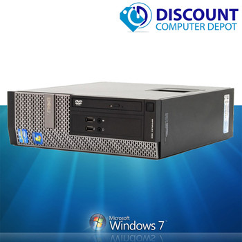 Right Side View Dell Optiplex 9010 Windows 7 Professional Desktop Computer Intel I5 16GB 500GB Dual 22 Monitor