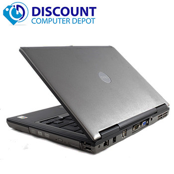 Right Side View Dell Latitude D Series Laptop Dual Core 4GB 80GB Windows 10 Home