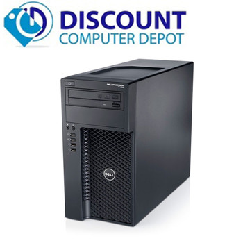 Cheap, used and refurbished Dell Precision T1650 Workstation Computer PC Xeon 3.4GHz 16GB 1TB Windows 10 Pro with Dual 22" LCD Monitors