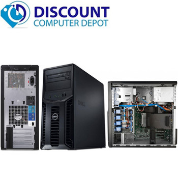 Right Side View Dell Poweredge T110 II Computer Server Tower PC 8GB 1TB Core i3 Windows 10 Pro  3 year warranty