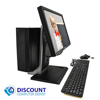 Right Side View Dell 390 All In One Desktop Computer PC Windows 10 pro i3 3.1GHz 4GB 250GB WiFi