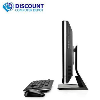 Right Side View HP 8300 23" HD All In One Desktop Computer PC Intel i5 16GB 1TB SSD Windows 10 Professional Keyboard Mouse Webcam DVD-RW