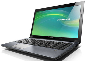 Right Side View Lenovo Ideapad V570 15.6" i5 Dual-Core 2nd Gen 2.30GHz 8GB RAM 320GB Windows 10 Home DVD Webcam