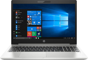 Front View HP ProBook 450 G6 15.6" Laptop i5-8265U 1.6GHz Quad-Core 16GB RAM 256GB SSD Windows 10 Pro
