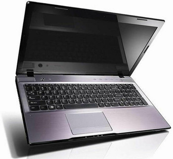 Right Side View Lenovo Ideapad Z570 15.6" Intel Core i5 2.30 GHz 2nd Gen 8GB RAM 500GB HDD Windows 10 Home DVD Bluetooth