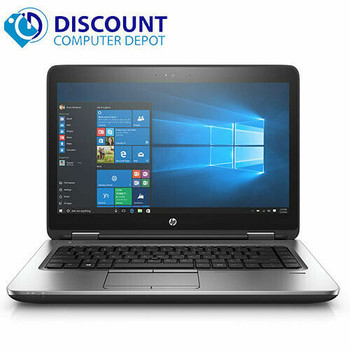 Front View HP Laptop 14" Probook 640 G1 Intel Core i5 8GB 500GB HD Wifi Windows 10 PC