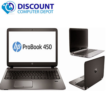 Right Side View HP Probook 450 G1 Laptop Computer PC Intel Core i5 4th Gen 8GB 500GB Win 10 Home and WIFI - Grade B