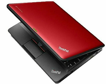 Right Side View Lenovo Laptop ThinkPad X140e RED 11.6" 4GB RAM 320GB HDD Windows 10 HDMI for School/Work