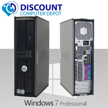 Right Side View Dell Optiplex 745 Core 2 Duo Desktop Windows 7 Pro