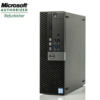 Cheap, used and refurbished Dell Optiplex 7040 SFF Computer Core i5-6500 3.2GHz 8GB 256GB SSD DVD Windows 10 Pro with Dual Dell 2007 20" LCD  Monitors