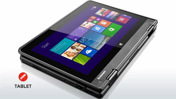 Right Side View Lenovo Yoga 2-in-1 | 11" Laptop | Intel Quad Core Processor | 4GB RAM | 128GB SSD  | WIFI | Webcam | No Touchscreen