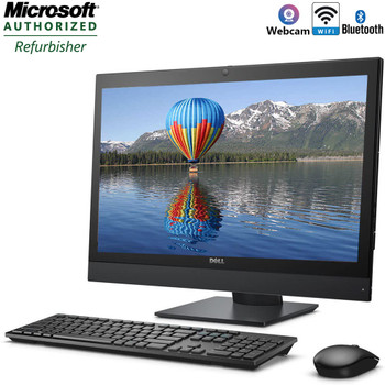 Cheap, used and refurbished All in One Desktop Computer Dell Optiplex 7440 Intel Core i5 Processor with DVD Wifi Bluetooth Webcam and Windows 10 Pro