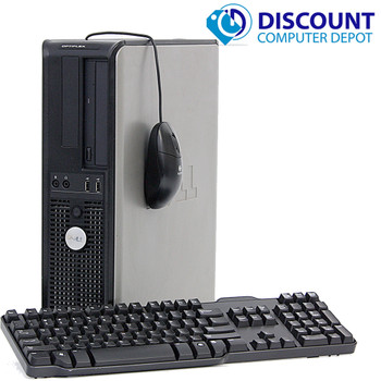Front View Dell Optiplex Windows 7 Pro Desktop Computer C2D 3.0GHz 8gb 1TB