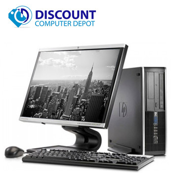 Front View HP 8000 Elite Windows 7 Pro Desktop Computer 3.0GHz C2D 8GB 80GB WiFi 19" LCD