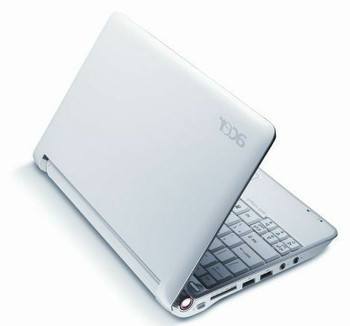 Right Side View Acer Aspire One Netbook ZG5 White 1.60Ghz 8.9" 160 HD 1GB Memory